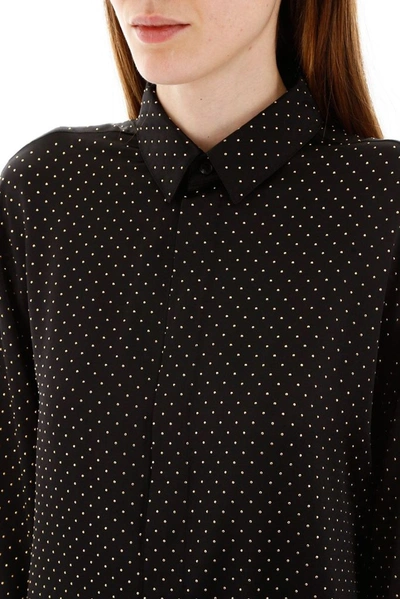 Shop Saint Laurent Women's Black Silk Shirt