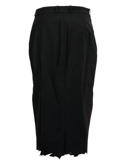 Shop Vetements Women's Black Viscose Skirt