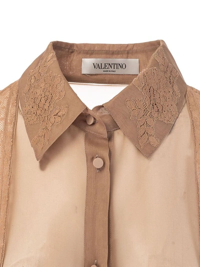 Shop Valentino Women's Beige Other Materials Top