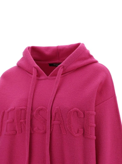 Shop Versace Women's Fuchsia Other Materials Sweater