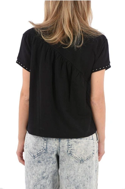 Shop Celine Céline Women's Black Cotton T-shirt