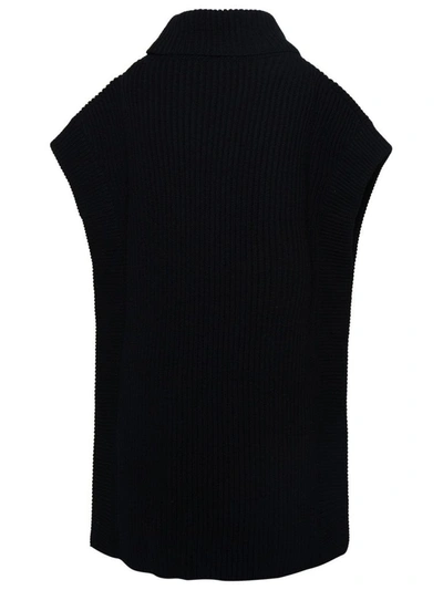 Shop Versace Women's Black Wool Top