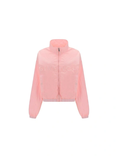 Shop Givenchy Women's Pink Polyamide Outerwear Jacket