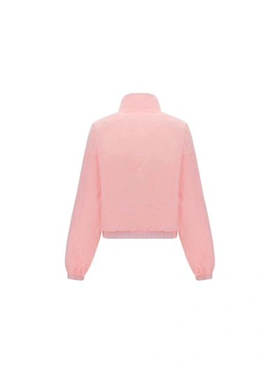 Shop Givenchy Women's Pink Polyamide Outerwear Jacket
