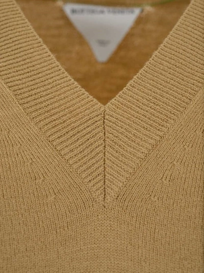 Shop Bottega Veneta Women's Beige Wool Sweater