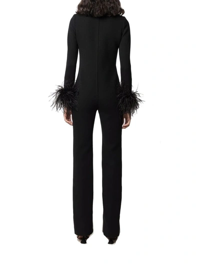 Shop Saint Laurent Women's Black Wool Jumpsuit