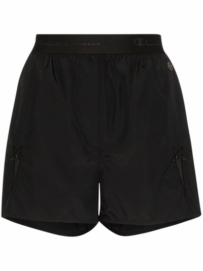 Shop Rick Owens Women's Black Polyester Shorts