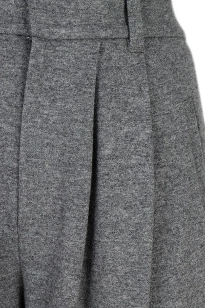 Shop Brunello Cucinelli Women's Grey Cashmere Pants