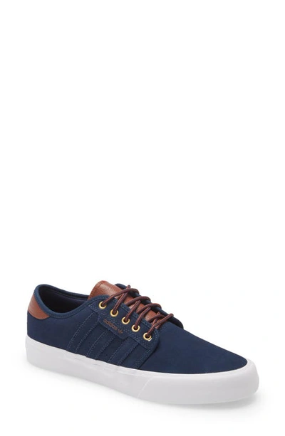 Shop Adidas Originals Seeley Xt Skate Sneaker In White/ Blue/ Brown