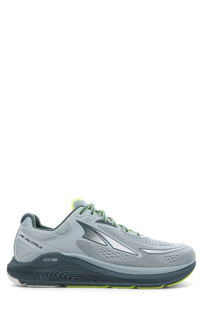 Shop Altra Paradigm 6 Running Shoe In Gray/ Lime