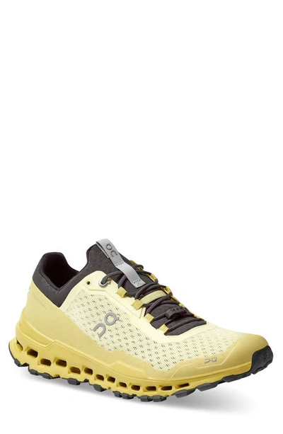 Shop On Cloudultra Trail Running Shoe In Yellow/ Grey