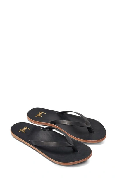 Shop Beek Seabird Flip Flop In Black/ Black