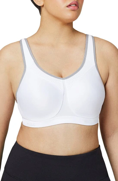 Glamorise No Limits High Support Underwire Sports Bra In White