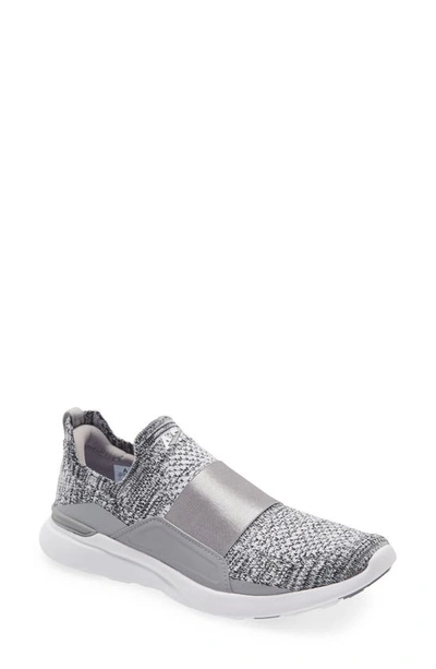 Shop Apl Athletic Propulsion Labs Techloom Bliss Knit Running Shoe In Heather Grey / White / White
