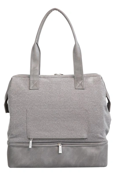 Shop Beis The Mini Weekender Travel Bag In Grey