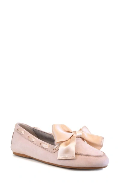 Shop Amalfi By Rangoni Dream Suede Loafer In Nude Cashmere Suede