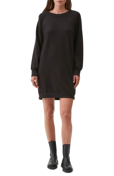 Shop Michael Stars Lolly Balloon Sleeve Sweatshirt Dress In Black