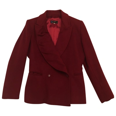 CLAUDE MONTANA Pre-owned Wool Blazer In Red
