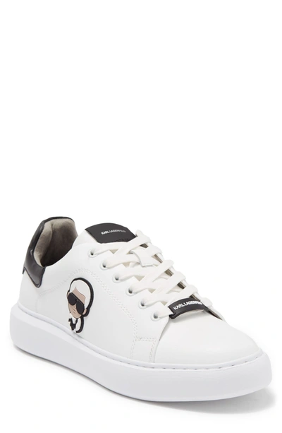 Shop Karl Lagerfeld Paris Karl Head Sneaker In White
