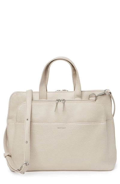 Shop Matt And Nat Cassidy Satchel Bag In Koala Matte Nickel