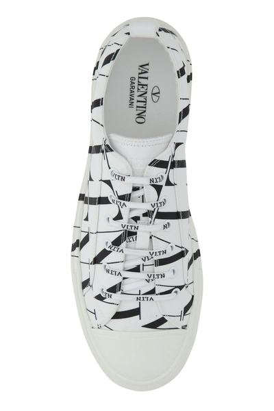 Shop Valentino Printed Canvas Vltn Times Sneakers  Printed  Garavani Uomo 43