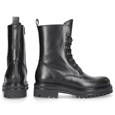 Shop Guglielmo Rotta Ankle Boots Willow Calfskin In Black