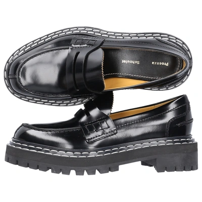 Shop Proenza Schouler Loafers Ps35111 Calfskin In Black