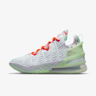 Shop Nike Lebron 18 Basketball Shoes In Blue Tint