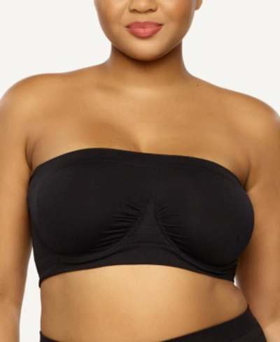 Paramour Plus Size Body Smooth Seamless Underwire Bandeau Bra In Black