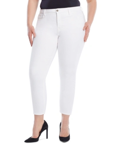 Shop Jen7 By 7 For All Mankind Cropped Skinny Jeans In White Fashion
