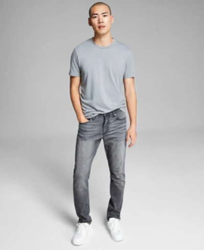 Shop And Now This Men's Slim-fit Stretch Jeans In Medium Grey Wash