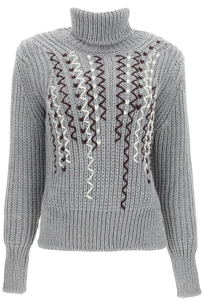 Shop Golden Goose Doreen Sweater In Grey