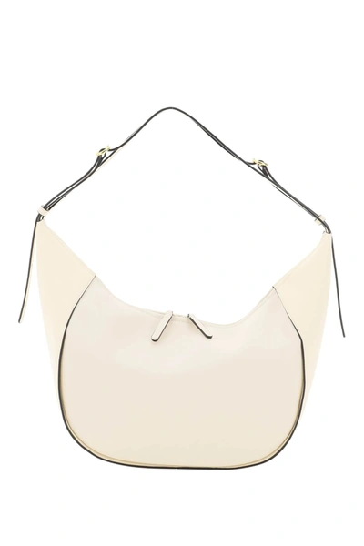 Shop Wandler Lois Leather Bag In White