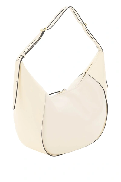 Shop Wandler Lois Leather Bag In White