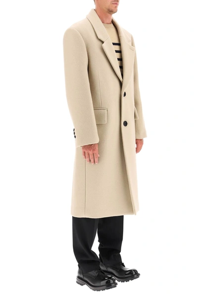 AMI Men's Two Button Wool Coat