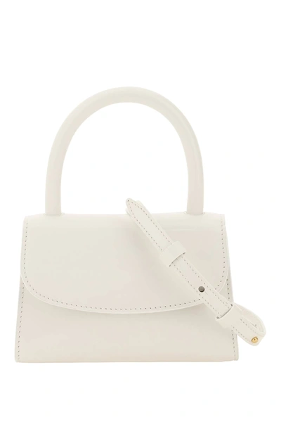 Shop By Far Brushed Leather Mini Bag In White