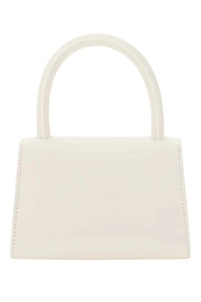 Shop By Far Brushed Leather Mini Bag In White