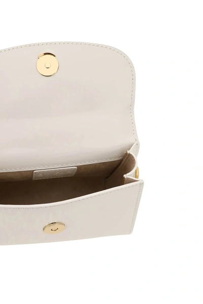 Shop By Far Brushed Leather Mini Bag In White