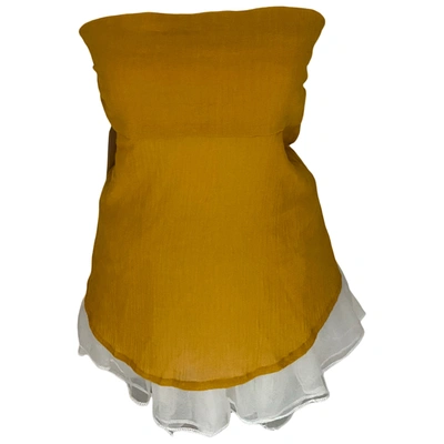 Pre-owned Ba&sh Corset In Yellow