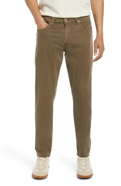 Shop Citizens Of Humanity London Tapered Slim Fit Pants In Tobacco Dark Olive