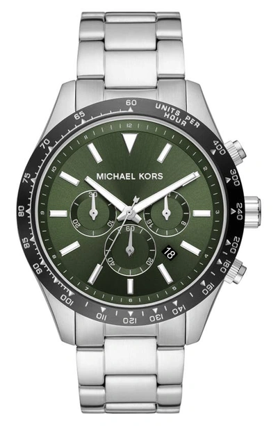 Shop Michael Michael Kors Layton Bracelet Watch, 45mm In Stainless