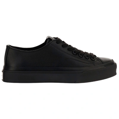 Shop Givenchy Men's Shoes Leather Trainers Sneakers City In Black
