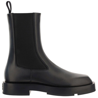 Givenchy Squared Chelsea Ankle Boots For Men In Black