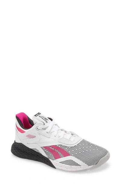 Shop Reebok Nano X Training Shoe In White/ Black/ Pink