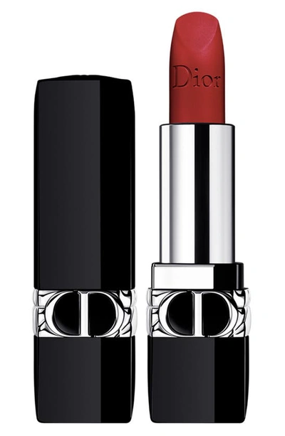 Shop Dior Refillable Lipstick In 666 Rouge En Diable / Matte