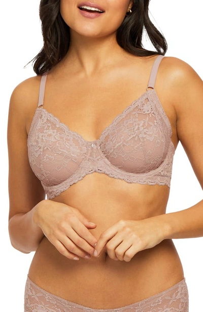 Shop Montelle Intimates Montelle Intimate Muse Full Cup Lace Bra In Moonshell