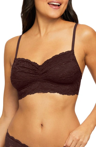 Shop Montelle Intimates Lace Bralette In Cocoa