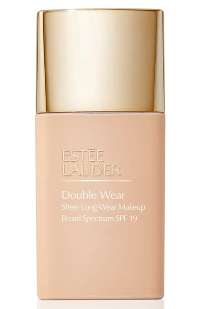 Shop Estée Lauder Double Wear Sheer Long-wear Foundation Spf 19, 1 oz In 1n2 Ecru