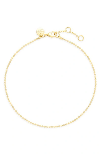 Shop Brook & York Mae Bead Chain Anklet In Gold