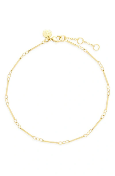 Shop Brook & York Amelia Bar Chain Anklet In Gold